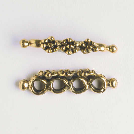 4 Strand Spacer Bar - Gold