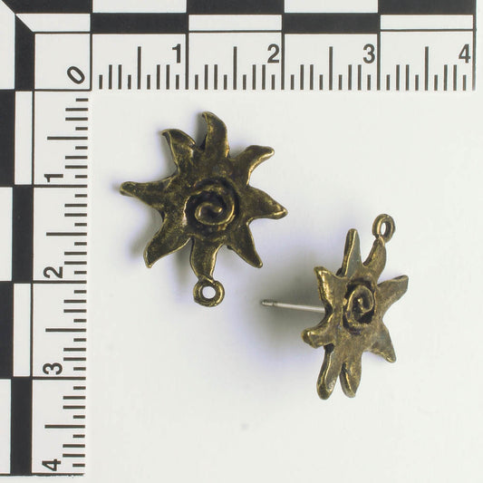 Earring - Brass - Pair