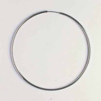 Earring - 45mm Hoop - Silver - Pair