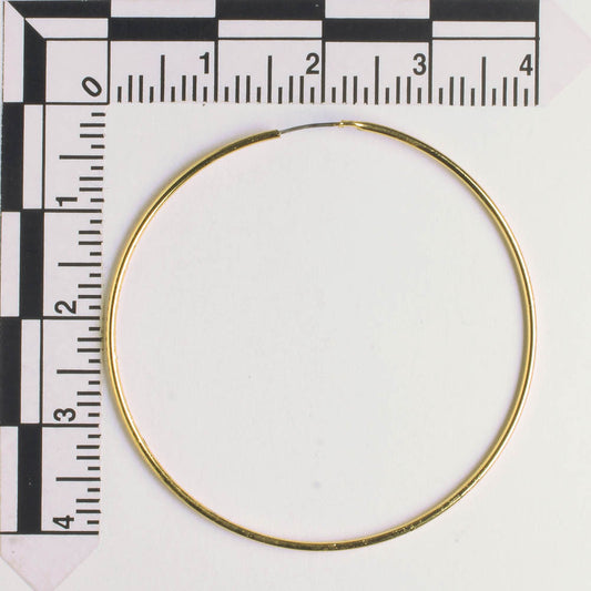 Earring - 40mm Hoop - Gold - Pair