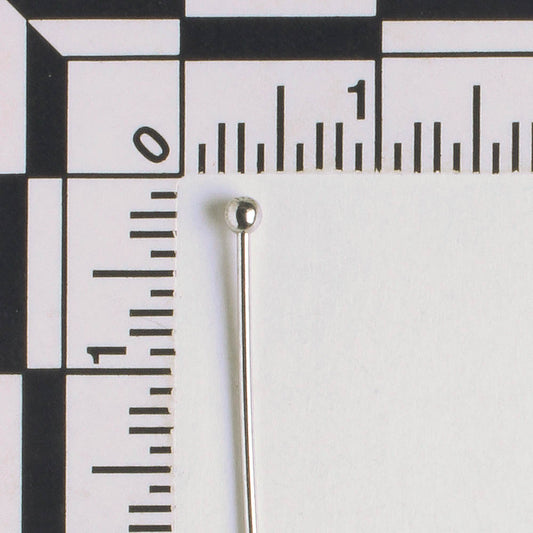 Ball Headpin, Silver  7/8"