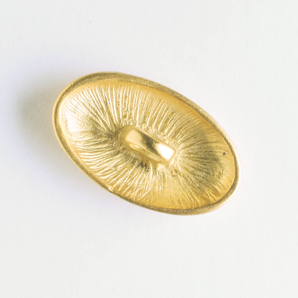 Oval Button - Gold