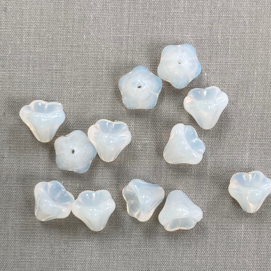 8x10mm Bell Flower - Milky White