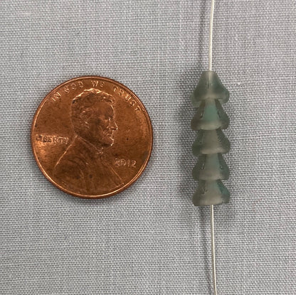 5x6mm Bell Flower - Green/Gray