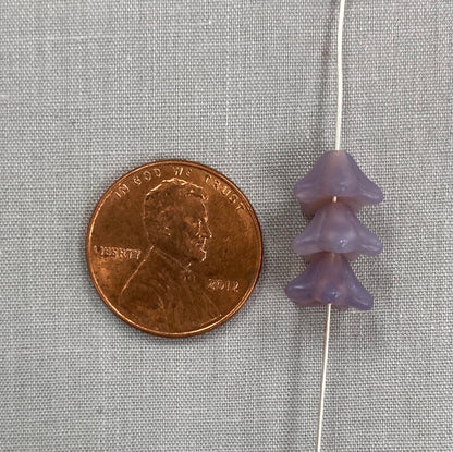 5x8mm Bell Flower - Milky Purple