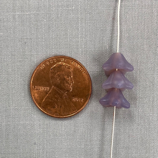 5x8mm Bell Flower - Milky Purple