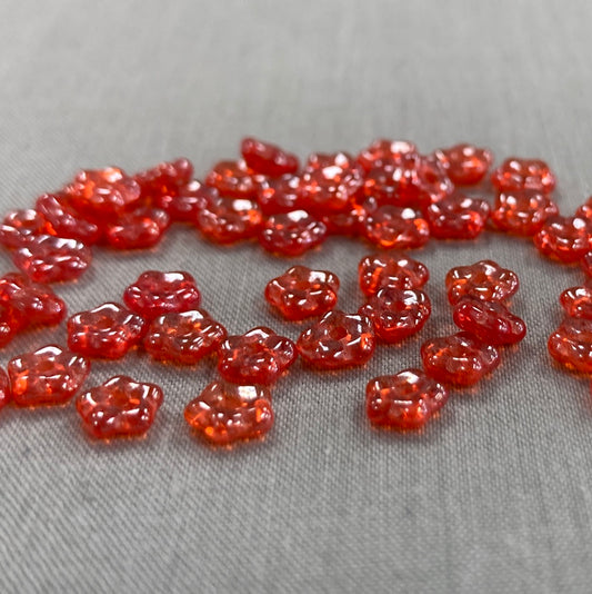 5mm Daisy Spacer- Orange Luster