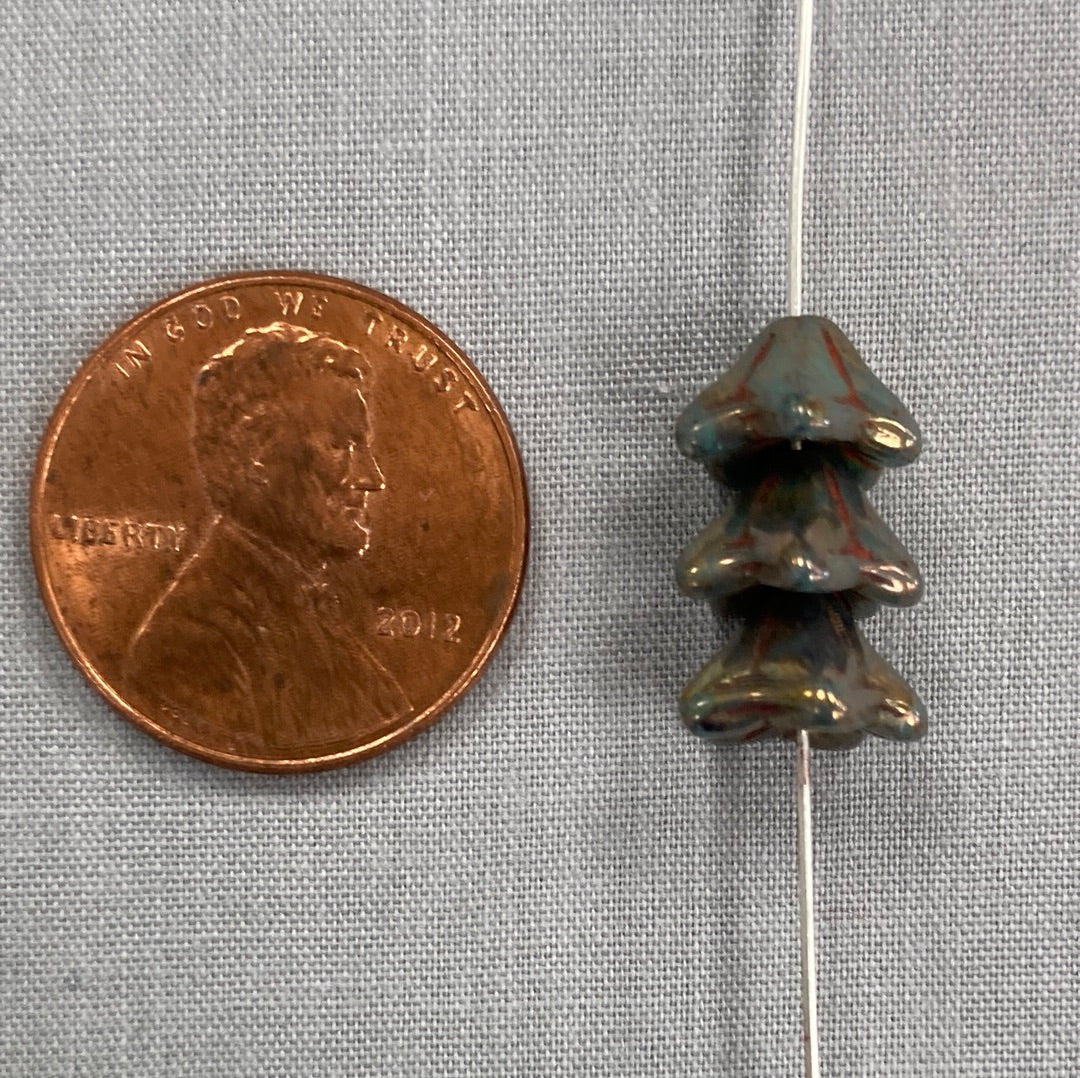 5x8mm Bell Flower - Bronze Luster