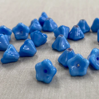 5x8mm Bell Flower - Blue