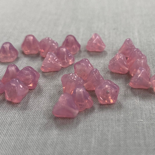 5x6mm Bell Flower - Milky Pink