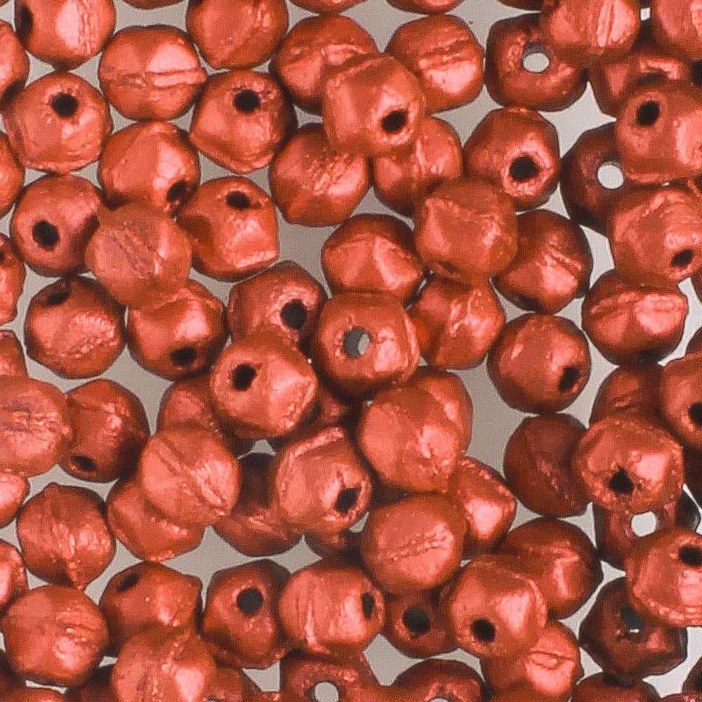 3mm English Cut Matte Metallic Lava - 100 beads