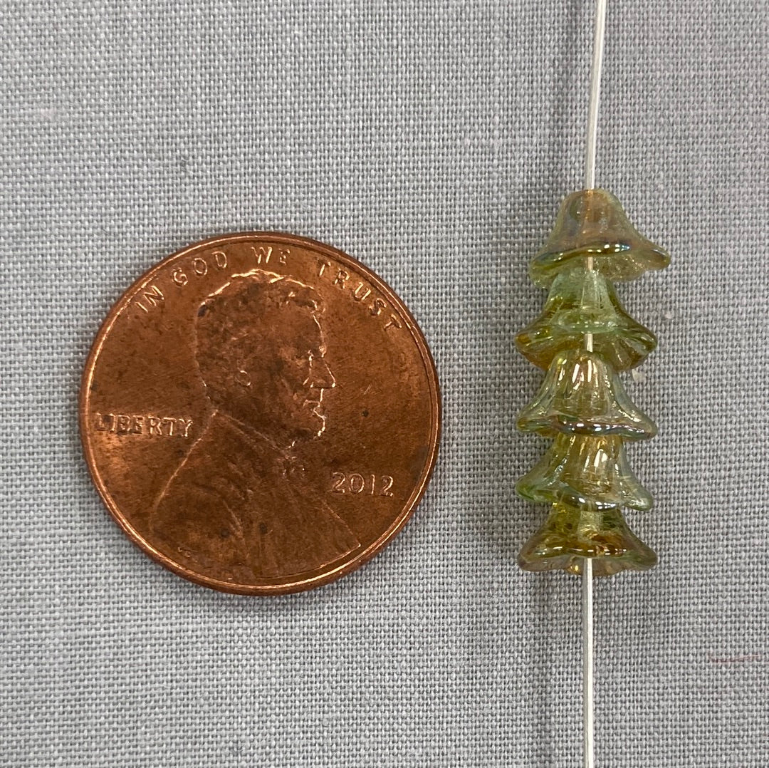 4x6mm Bell Flower - Moss AB