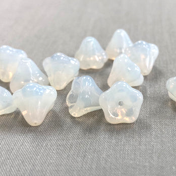 8x10mm Bell Flower - Milky White