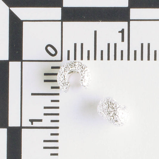 Crimp Cover 4mm Silver Stardust