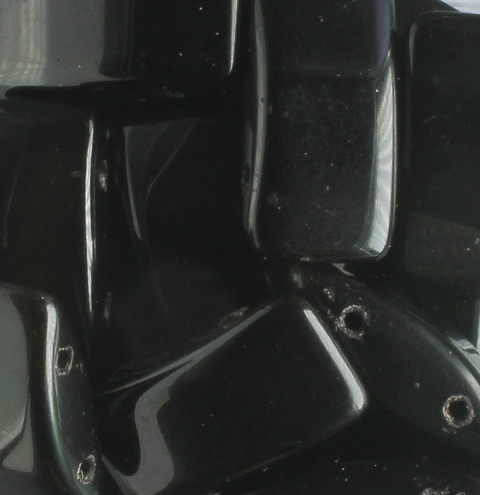 Carrier Glass Jet - 15 beads