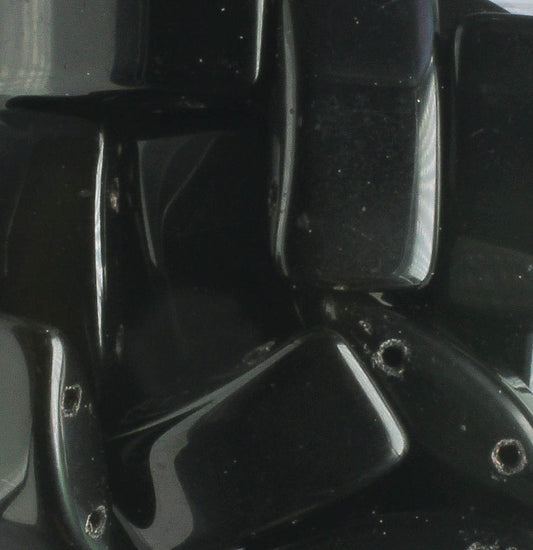 Carrier Glass Jet - 15 beads