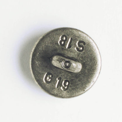 Button Silver Rhinestone