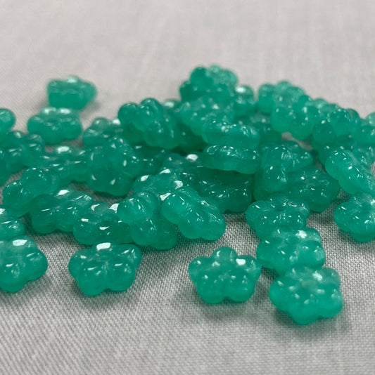 7mm Daisy Spacer- Milky Aqua