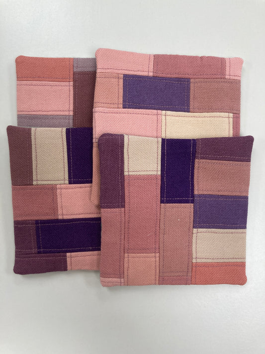 Canvas Coasters - Set of 4