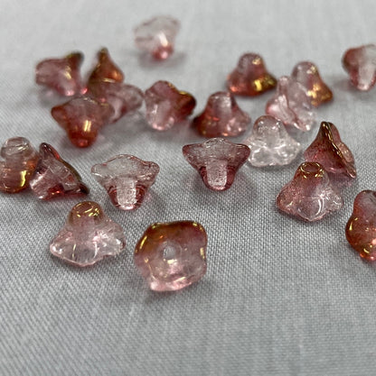 4x6mm Bell Flower - Vintage Rose