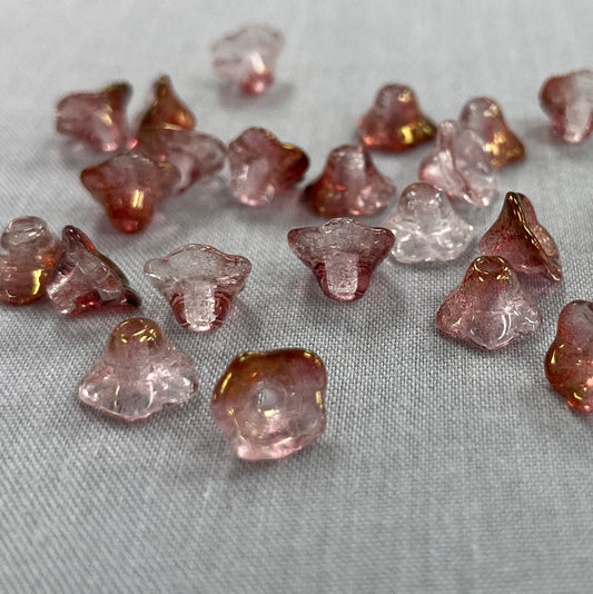 4x6mm Bell Flower - Vintage Rose