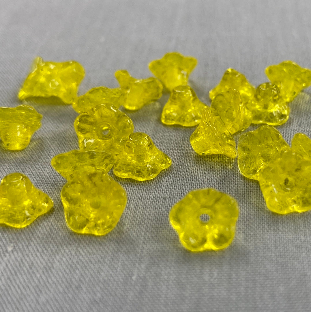 4x6mm Bell Flower - Yellow