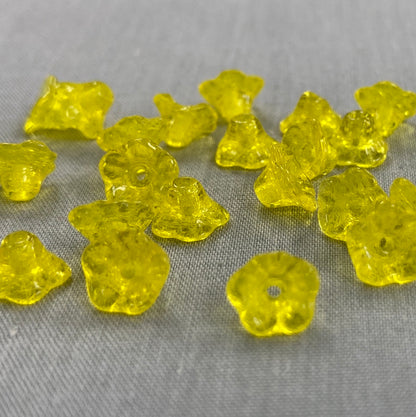 4x6mm Bell Flower - Yellow