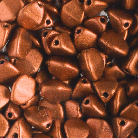 Pinch Beads Met Ant Copper Matt