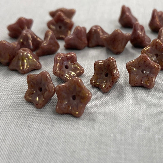 5x8mm Bell Flower - Cocoa