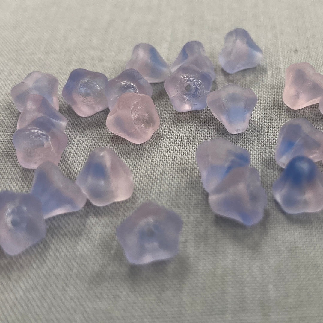 5x6mm Bell Flower - Pink/Blue