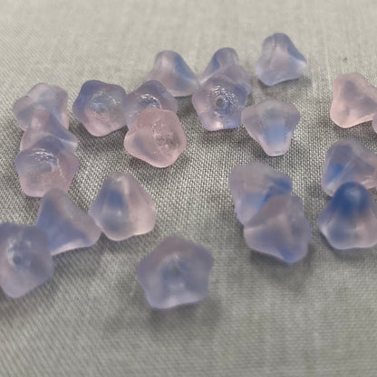 5x6mm Bell Flower - Pink/Blue