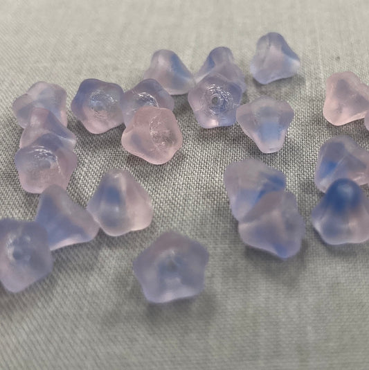 5x6mm Bell Flower - Pink/Blue