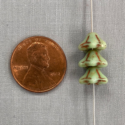 5x8mm Bell Flower - Sage Picasso