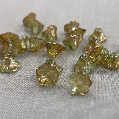 4x6mm Bell Flower - Moss AB
