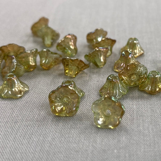 4x6mm Bell Flower - Moss AB
