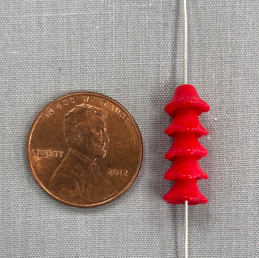 4x6mm Bell Flower - Red