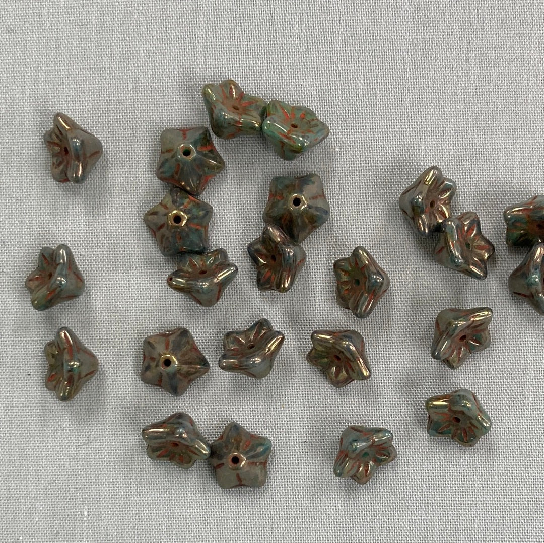 5x8mm Bell Flower - Bronze Luster