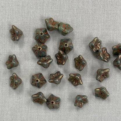 5x8mm Bell Flower - Bronze Luster