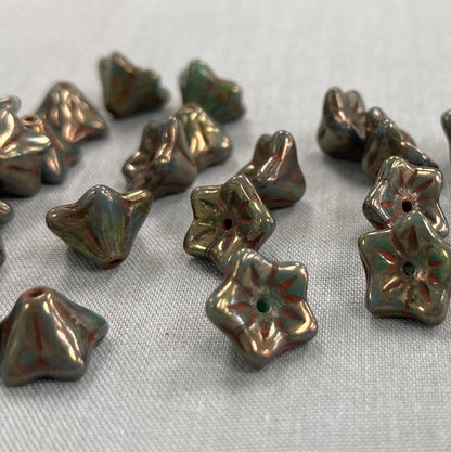 5x8mm Bell Flower - Bronze Luster