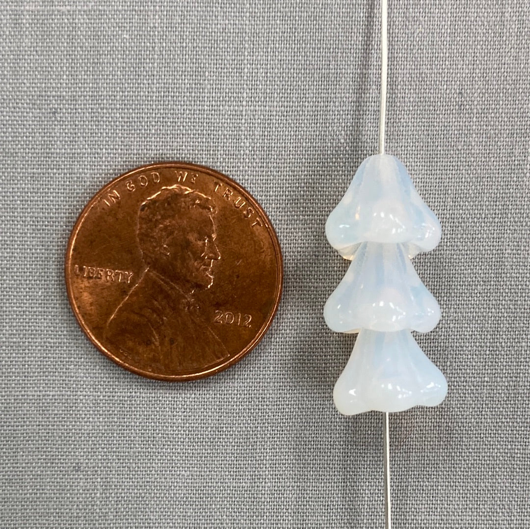 8x10mm Bell Flower - Milky White