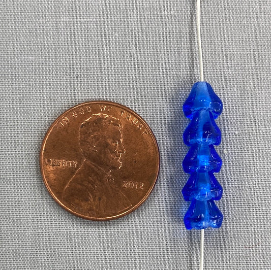 5x6mm Bell Flower - Blue