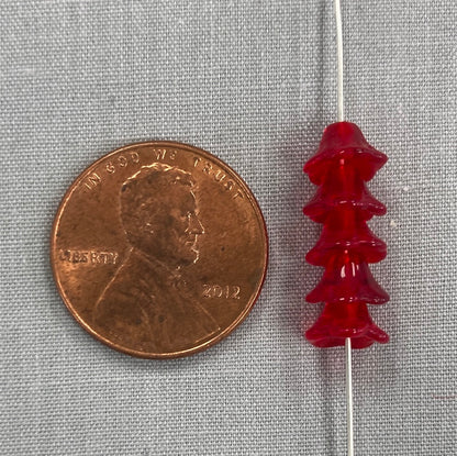 4x6mm Bell Flower - Red