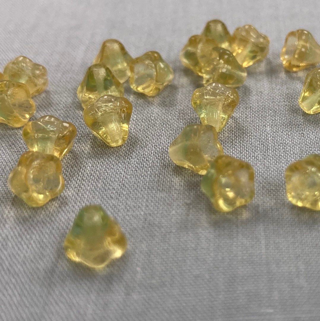 5x6mm Bell Flower - Yellow/Green