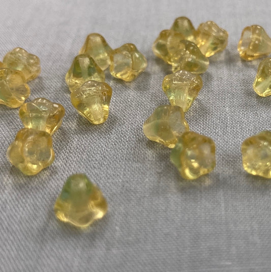 5x6mm Bell Flower - Yellow/Green