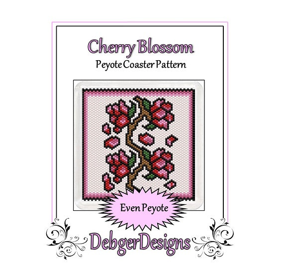 Cherry Blossom Coaster Pattern - PDF
