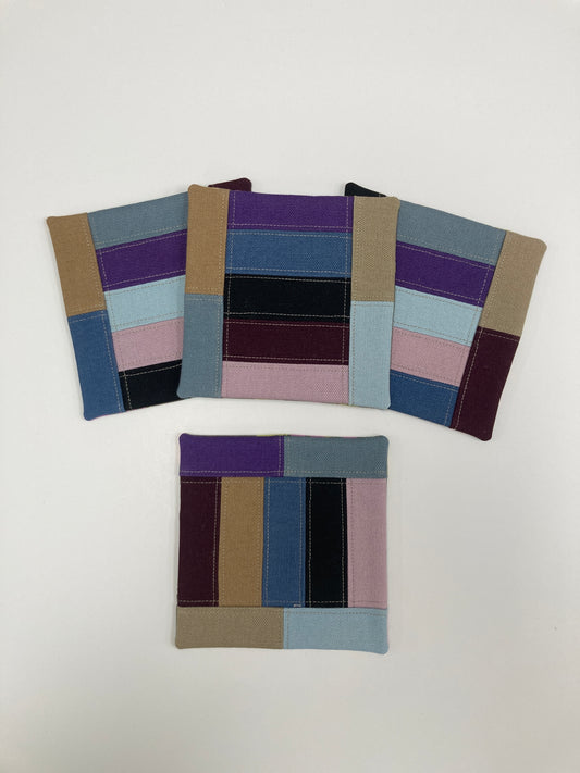 Canvas Coasters - Set of 4