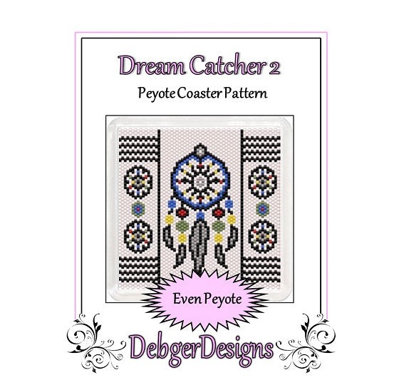 Dream Catcher 2 Coaster Pattern - PDF