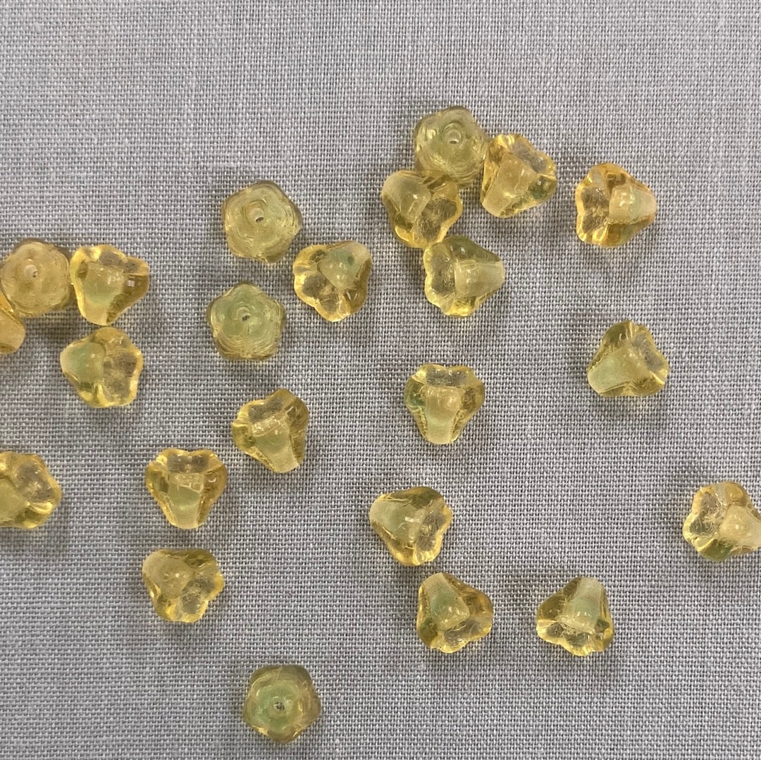 5x6mm Bell Flower - Yellow/Green