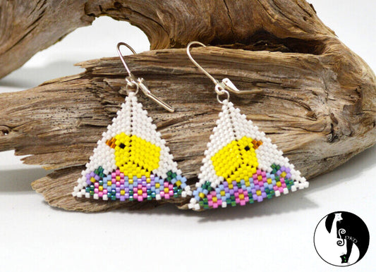 Easter Chick Triangle Pattern - PDF