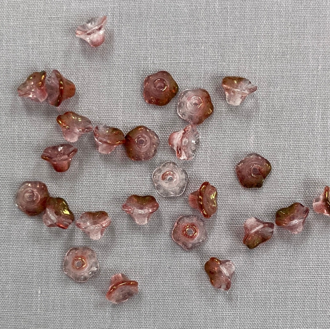 4x6mm Bell Flower - Vintage Rose